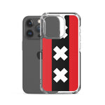 Ajax Telefoonhoesje Amsterdamse Vlag iPhone 15 Pro v2
