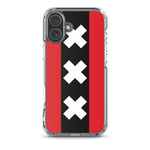 Ajax Telefoonhoesje Amsterdamse Vlag iPhone 16 Plus