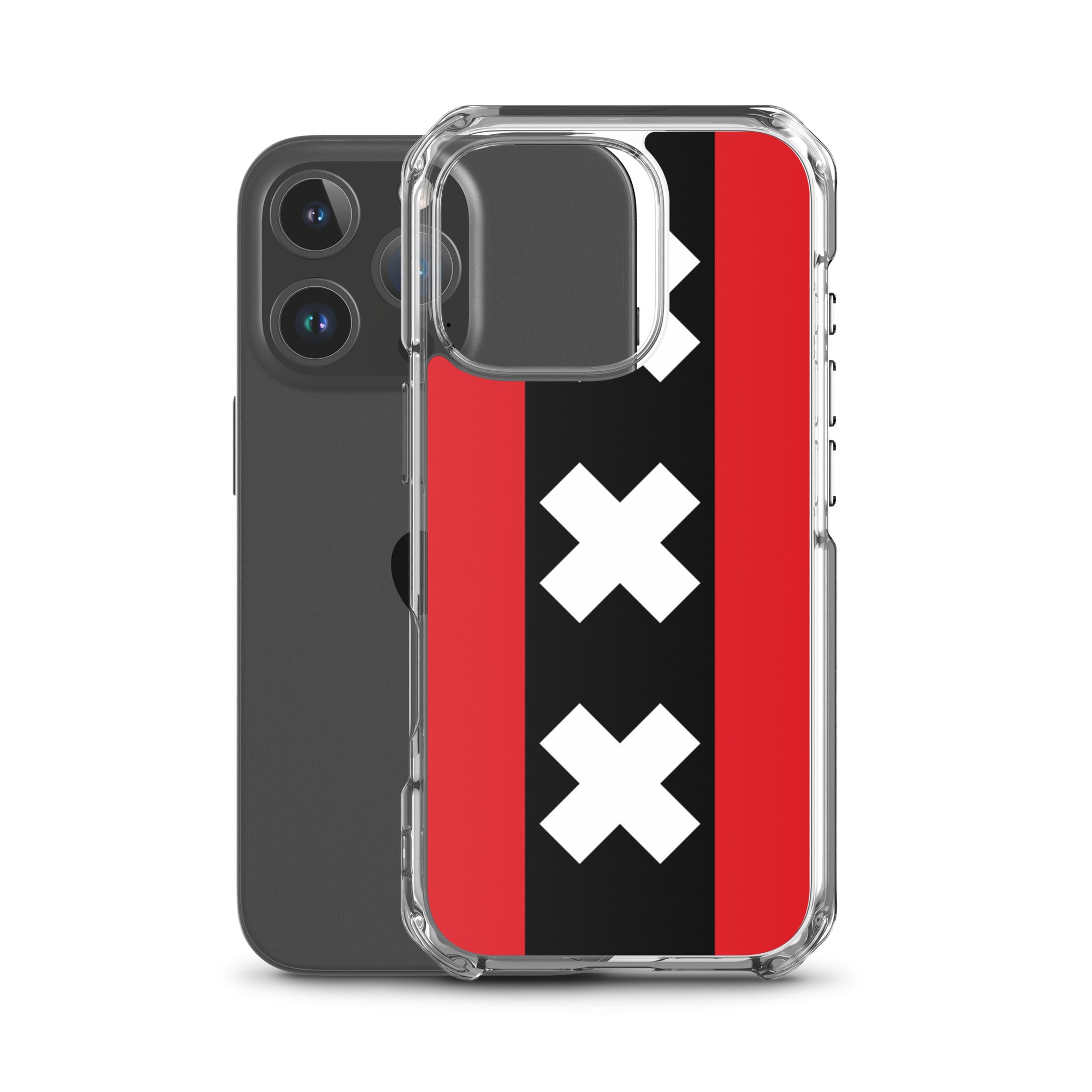 Ajax Telefoonhoesje Amsterdamse Vlag iPhone 16 Pro v2