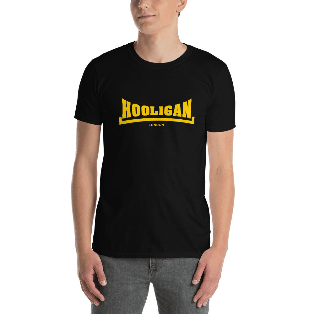 Hooligan Logo T Shirt Zwart