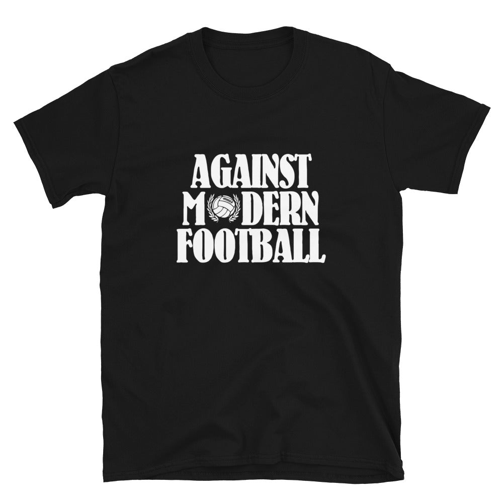 Against Modern Football T shirt Zwart